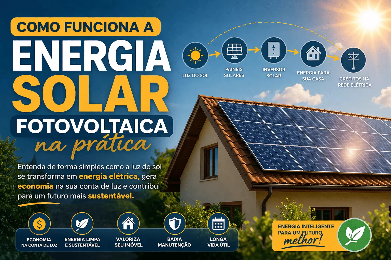 Como Funciona a Energia Solar Fotovoltaica na Prática: Guia Completo para Entender o Sistema
